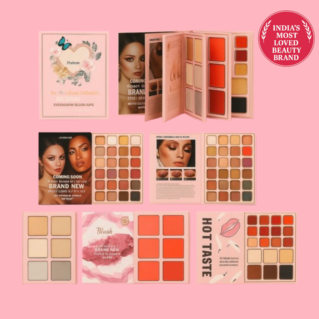 Rose Luxe Smart Watch & Makeup Book Combo