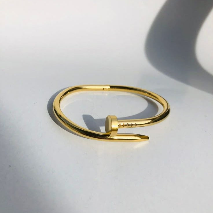 Classic Nail Gold Bracelet