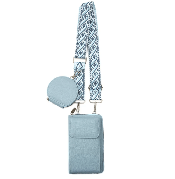 Cell Phone Cross Body Bag with Coin Case