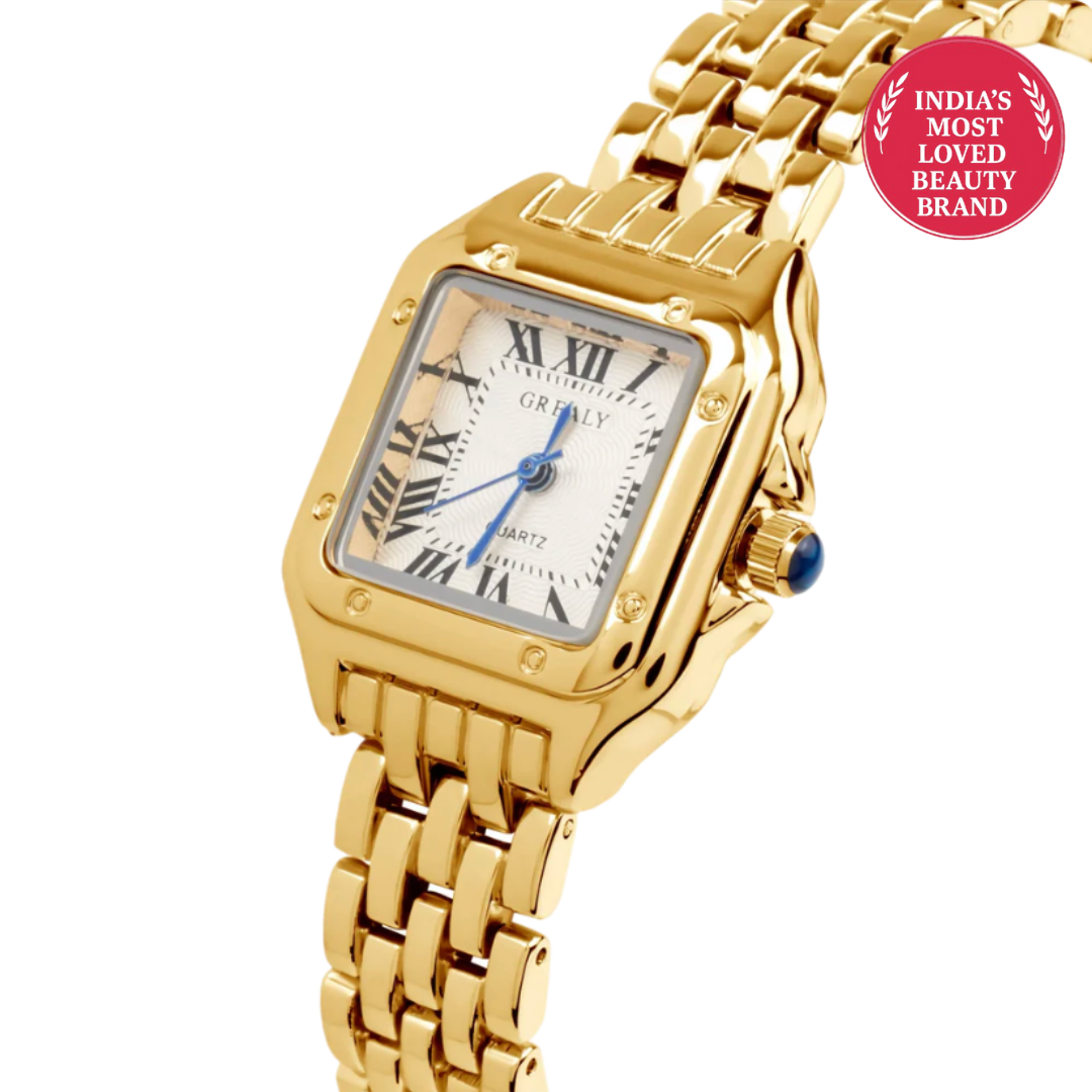 Classic Vintage Watch & Makeup Book Combo