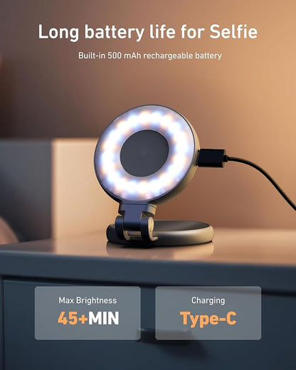 3-in-1 Portable Selfie Ring Light