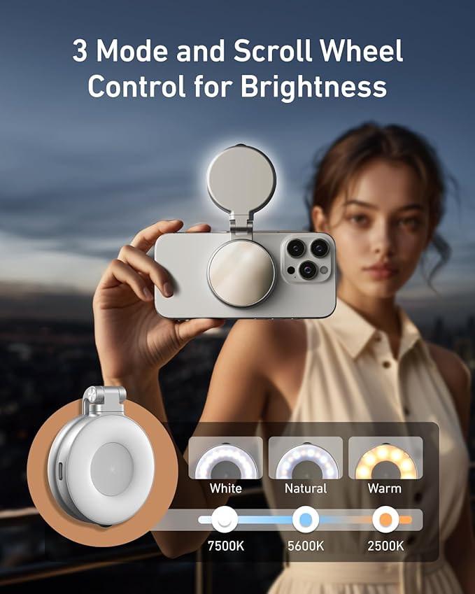 3-in-1 Portable Selfie Ring Light