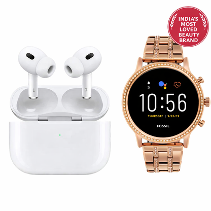 Rose Luxe Smartwatch & Airpods Combo