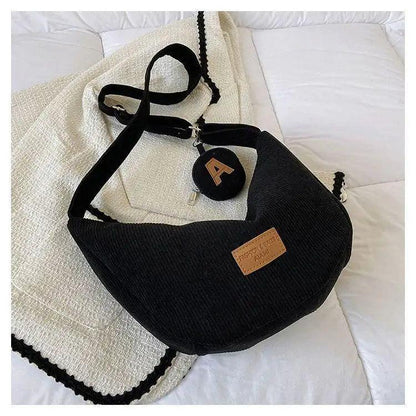 Corduroy Messenger Bags for Women – Fashion Single Shoulder Dumpling Crossbody