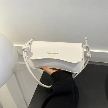 Solid Color 2025 Niche Retro One-Shoulder Underarm Bag – Trendy Small Square Bag