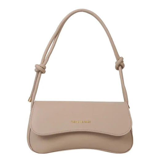 Solid Color 2025 Niche Retro One-Shoulder Underarm Bag – Trendy Small Square Bag