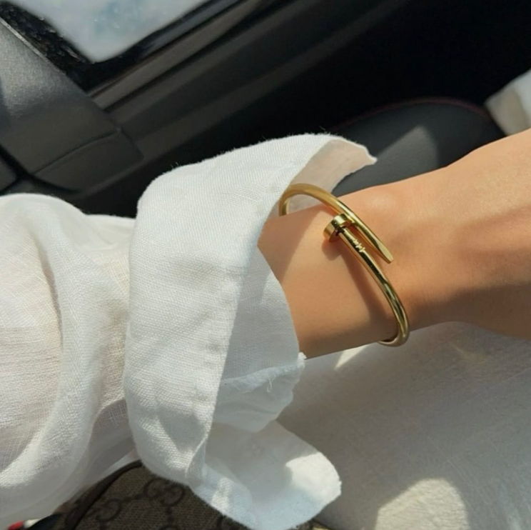 Classic Nail Gold Bracelet