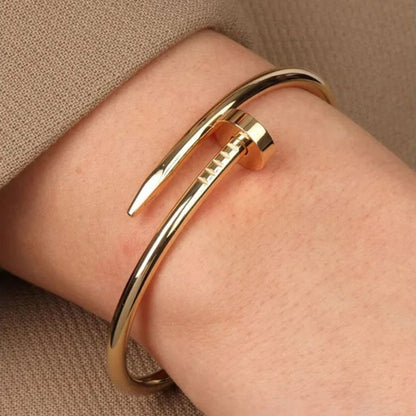 Classic Nail Gold Bracelet
